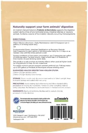Dr. Connie's Livestock Probiotic + Electrolyte Powder for Animals - Image 2
