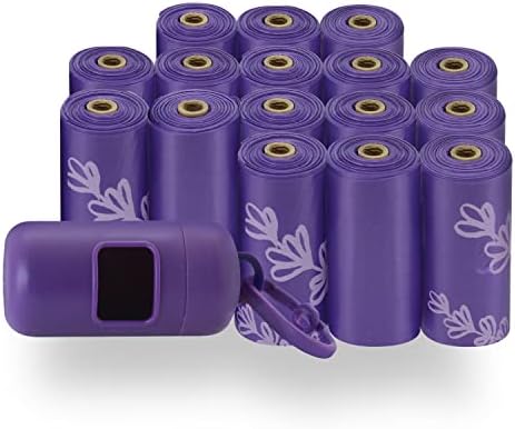 Best Pet Supplies Poop Bags for Dogs - Lavender, 240 Count by BestPetSuppliesLLC