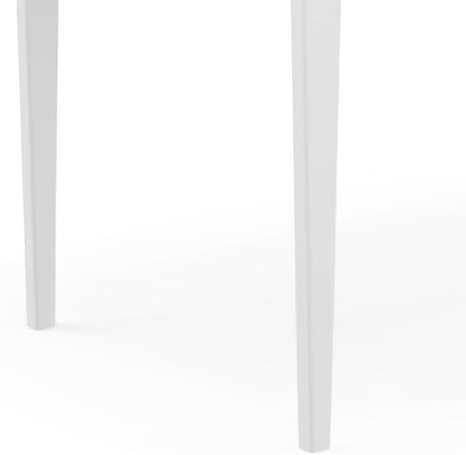 SIMPLIHOME Harper Desk - 60 Inch Wide Solid Wood Writing Desk in White, Mid-Century Modern Home Office Computer Table for Workspace or Study with 2 Drawers and Flip-Down Keyboard Tray - Image 8