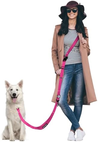 Hands Free Dog Leash, Multifunctional Crossbody Dog Leash by WANFIRE