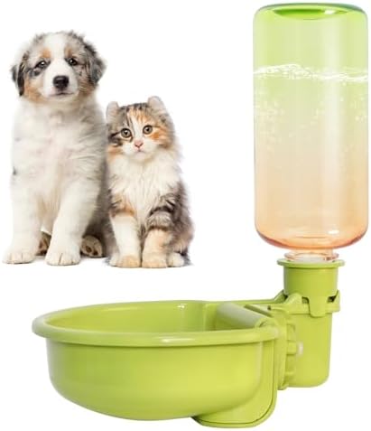 VANNON Gravity Pet Water Bowl, 16oz Anti-Splash Dispenser, Gradient Green by Vannon