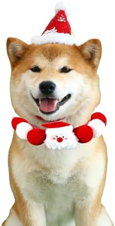 Elegant little tail Cat Christmas Costume 1PC Red Christmas Collar Soft Funny Pet Collars Headgear Adjustable Pom-Pom Headdress Cute Collar for X-Small Cat Pet Party Accessories Costume - Image 3