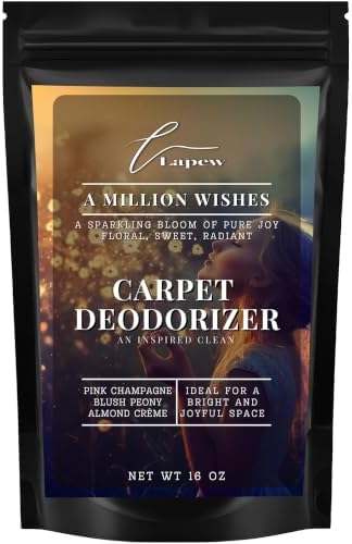 Lapew A Million Wishes Carpet Deodorizer Powder - Pet Safe Freshener for Vacuuming | Scented Odor Eliminator for Home | 16 oz by Lapew