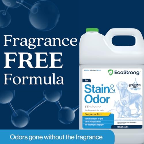 Eco Strong Pet Stain and Odor Remover - Cat Urine Enzyme Cleaner, Urine Destroyer for Dogs, Pet Urine Enzyme Cleaner [All New Fragrance Free] - 128oz - Image 2
