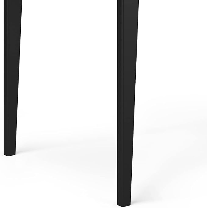 SIMPLIHOME Harper Desk - 60 Inch Wide Solid Wood Writing Desk in Black, Mid-Century Modern Home Office Computer Table for Workspace or Study with 2 Drawers and Flip-Down Keyboard Tray - Image 9
