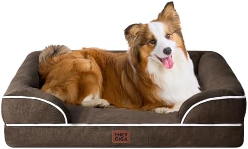 EHEYCIGA Orthopedic Dog Beds Large Sized Dog, Waterproof Washable Pet Bed by EHEYCIGA