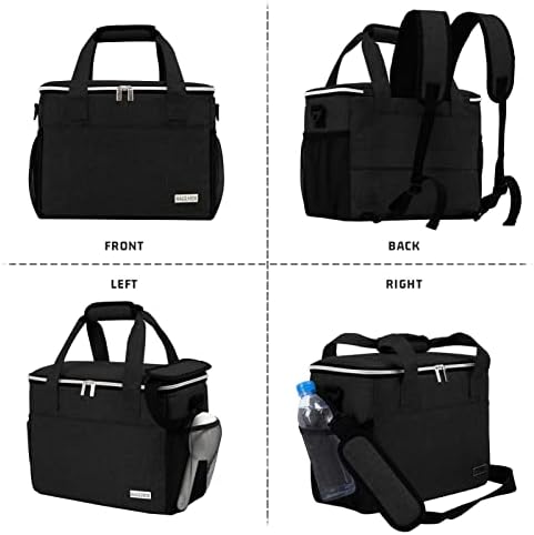 BAGLHER Dog Travel Bag Backpack Pet Supplies Backpack Pet Accessories Storage Bag 5-Piece Set With Shoulder Strap 2 Lined Pet Food Containers 2 Foldable Feeding Bowls Essential Kit for Pet travel - Image 2