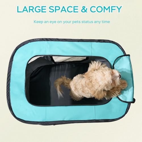 XRG Foldable Pet Playpen，Indoor Cat cage Puppy Crates M(31.5"x23.6"x21.7") - Image 3