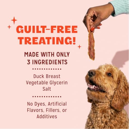 Pur Luv Duck Jerky Dog Treats, Soft and Chewy, 3-Ingredient, 16oz - Image 5