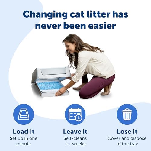PetSafe ScoopFree Crystal Litter Tray Refills, Premium Blue Crystals, 6-Pack, Disposable Tray, Leak Protection & Low Tracking, for Cats - Image 3