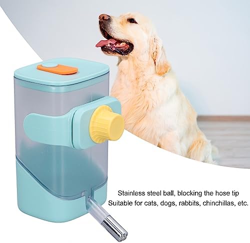 23.67oz Pet Water Feeder Bottle,Stainless Steel Cage Hanging Water Dispenser for Dogs,Cats,Hamsters,Rabbits (Green) - Image 3