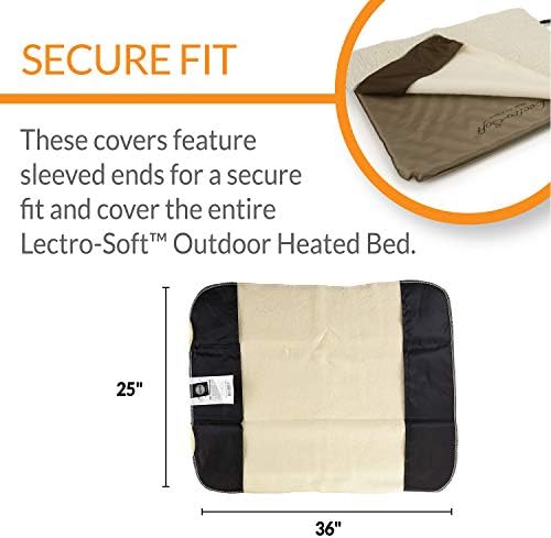 K&H Heated Pad Cover, Lectro-Soft Large Outdoor Dog Bed Replacement Cover - Image 3