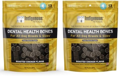Indigenous Pet Dental Health Bones - Chicken, 2-Pack (17 oz Each) by IndigenousPetProducts