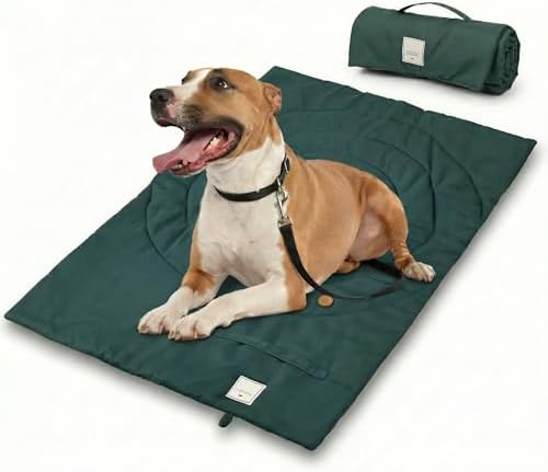 Thin Roll-Up Travel Dog Mat for Settle and Place Training by Unknown