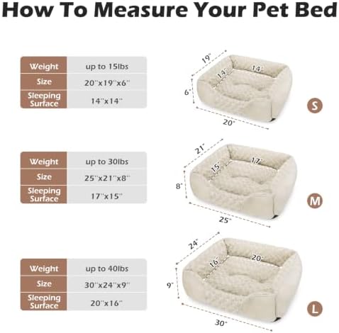 INVENHO Large Dog Bed Rectangle Washable Orthopedic Soft Calming Sleeping Durable Pet Cuddler with Anti-Slip Bottom - Image 7
