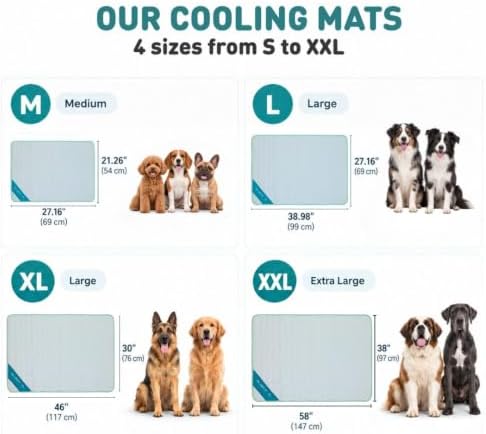 Dog Cooling Mat, Indoor & Outdoor, XL Self Cooling Pad - Image 4