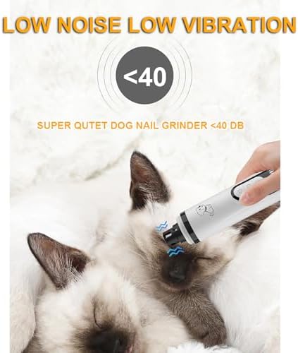 Dog Nail Grinder, 3-Speed, Ultra Quiet for Small to Large Dogs - Image 4
