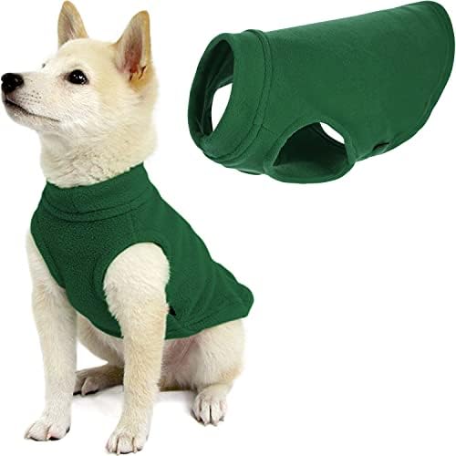 Gooby Stretch Fleece Vest Dog Sweater, Forest Green, Medium by Gooby
