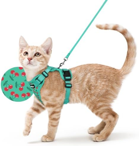 rabbitgoo Cat Harness and Leash Set, Escape Proof Vest, Cherry Grove by rabbitgoo