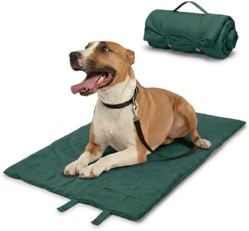 Lightly Padded Roll-Up Travel Dog Mat Settle & Place Training by Unknown