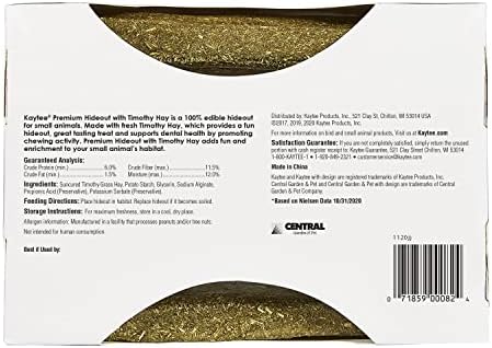 Kaytee Premium Timothy Treat Hideout for Rabbits, Guinea Pigs, Large - Image 3