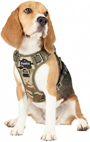 Funfox Dog Harness Medium Sized Dog, No Pull Pet Vest with Front Clip by MyFUNFOX
