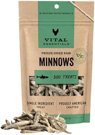Vital Essentials Freeze Dried Minnows Dog Treats, 1 oz Bag by VitalEssentials