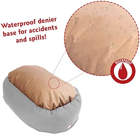 Majestic Pet Suede Calming Dog Bed, 40 Inch Large Round Washable, Chocolate - Image 5
