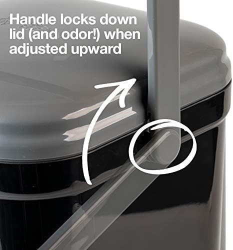 PetFusion Outdoor Pet Waste Disposal, Innovative Dog Poop Trash Can with Locking Handle, With Deodorizer, Built-in Poop Bag Holder, 5 Bags Included. - Image 3