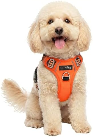 Funfox Dog Harness Small Sized Dog, No Pull Pet Vest with Front Clip by MyFUNFOX