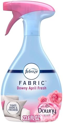 Febreze Fabric Spray Air Freshener, Odor-Fighting Fabric Refresher, Sneaker Balls Alternative, Couch Cleaner, Linen Spray, Multi-Use, Downy April Fresh Scent, 23.6 fl oz by Febreze