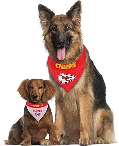 Pets First NFL DOG BANDANA - KANSAS CITY CHIEFS REVERSIBLE PET BANDANA. 2 Sided Sports Bandana with a PREMIUM Embroidery TEAM LOGO, Large/X-Large. - 2 Sizes & 32 NFL Teams available, KCC-3217-L-XL - Image 6