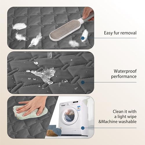 gogobunny Waterproof Pet Blanket for Bed, Washable Couch Cover for Dog Cat - Image 5