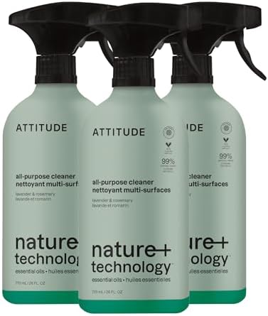 ATTITUDE All Purpose Cleaner Spray, EWG Verified, Lavender & Rosemary by ATTITUDE
