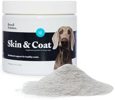Skin and Coat Supplement Powder for Large Dogs- Anti Allergy Treatment and Itching Relief- with Vitamins A, E and Biotin - Care Products and Shedding Control Supplements for Itchy Pets by Unknown
