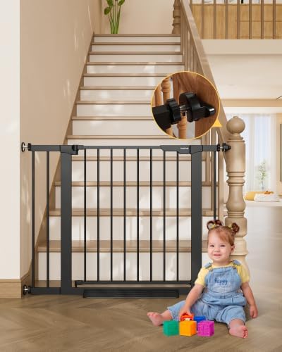 InnoTruth 29.6-39.1 in Wide Baby Gate for Stairs and Doorways, Black by InnoTruth