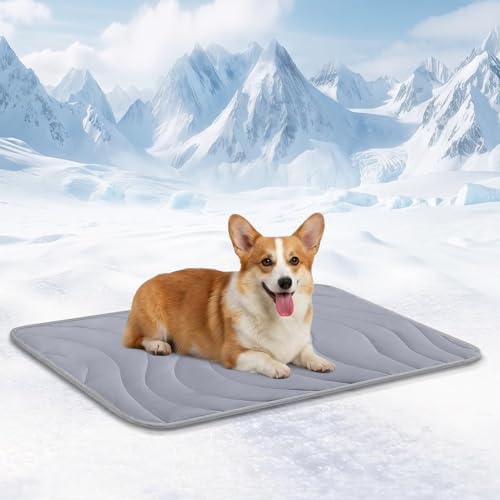 Cozyide Dog Cooling Mat, Q-Max>0.45, 36" L x 23" W, Dark Grey by cozyide