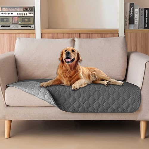 gogobunny Waterproof Loveseat Cover, Reversible Dog Cat Blanket for Couch by gogobunny