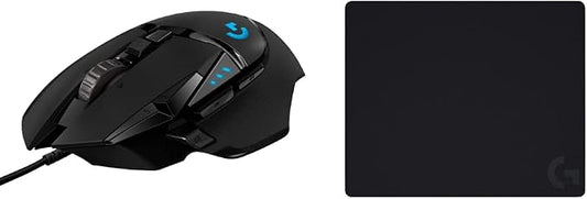 Logitech G502 Hero Wired Gaming Mouse + G440 Hard Gaming Mouse Pad Bundle - Black by Unknown