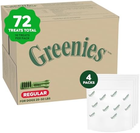 Greenies Regular Dental Dog Treats, Original Chicken Flavor, 72 Count by GREENIES