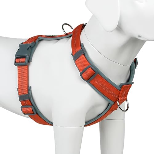 Plutus Pet No Pull Dog Harness, Adjustable Nylon Harness with Soft Padding by PLUTUSPET