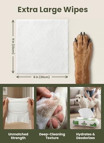 Pogi's Dog Wipes for Travel, Paws & Butt, Green Tea Scent, 6 Packs of 20 - Image 2