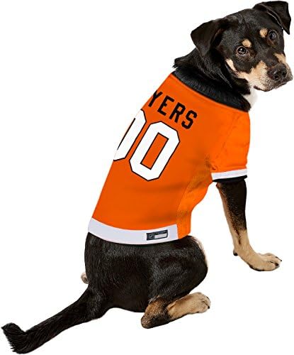 NHL Philadelphia Flyers Jersey for Dogs & Cats, Large. - Let Your Pet Be A Real NHL Fan! - Image 6