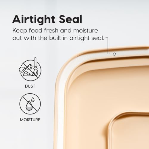 IRIS USA Dog Food Storage Container, Up to 42lbs, Almond/Pearl, Made in USA - Image 5