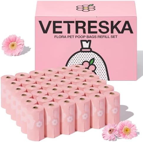 VETRESKA Lavender Scented Dog Poop Bags, Leak Proof, 540 Counts by VETRESKA