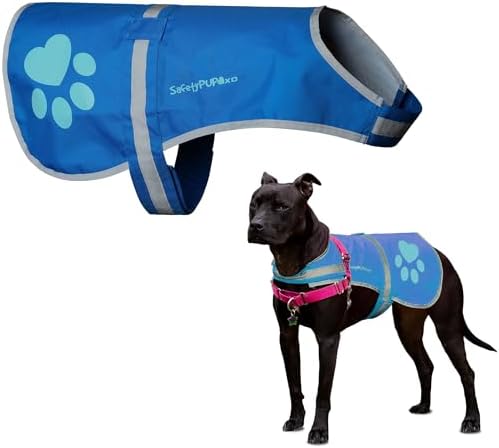 Reflective Dog Vest, Hi Vis Safety Gear for Low-Light Morning & Night Walks by SafetyPUPXD