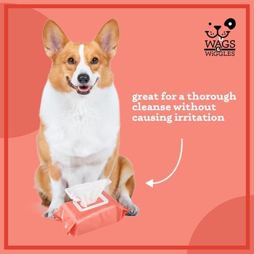 Wags & Wiggles Hypoallergenic Dog Wipes, Zesty Grapefruit, 100 Count - Image 3