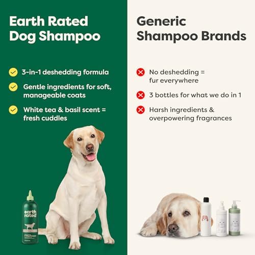 Earth Rated Deshedding Hypoallergenic Dog Shampoo & Conditioner, 16 oz - Image 5