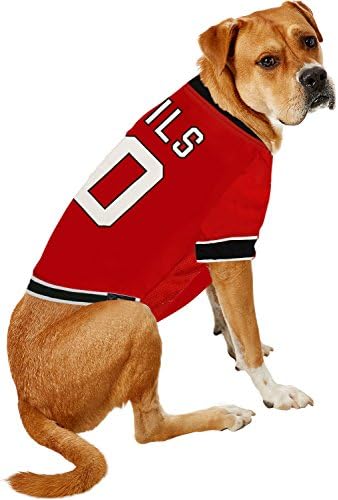 NHL New Jersey Devils Jersey for Dogs & Cats, Large. - Let Your Pet Be A Real NHL Fan! - Image 4