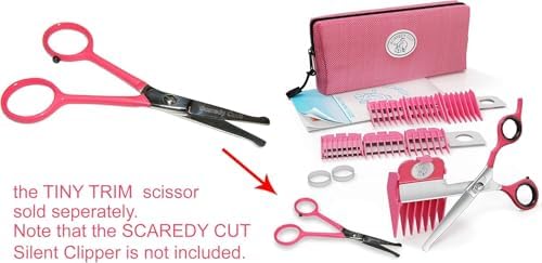 Tiny Trim 4.5" Ball-Tipped Scissor for Dog, Cat and all Pet Grooming - Ear, Nose, Face & Paw - Scaredy Cut's small Safety Scissor - Image 6